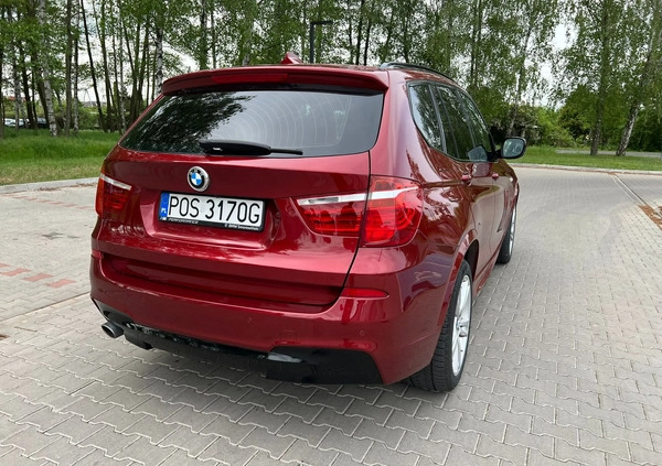 BMW X3 cena 65000 przebieg: 252000, rok produkcji 2012 z Ścinawa małe 232